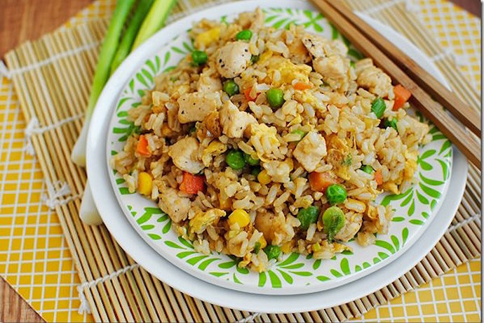 Chicken Fried Rice
 A week of easy dinner recipes using store bought