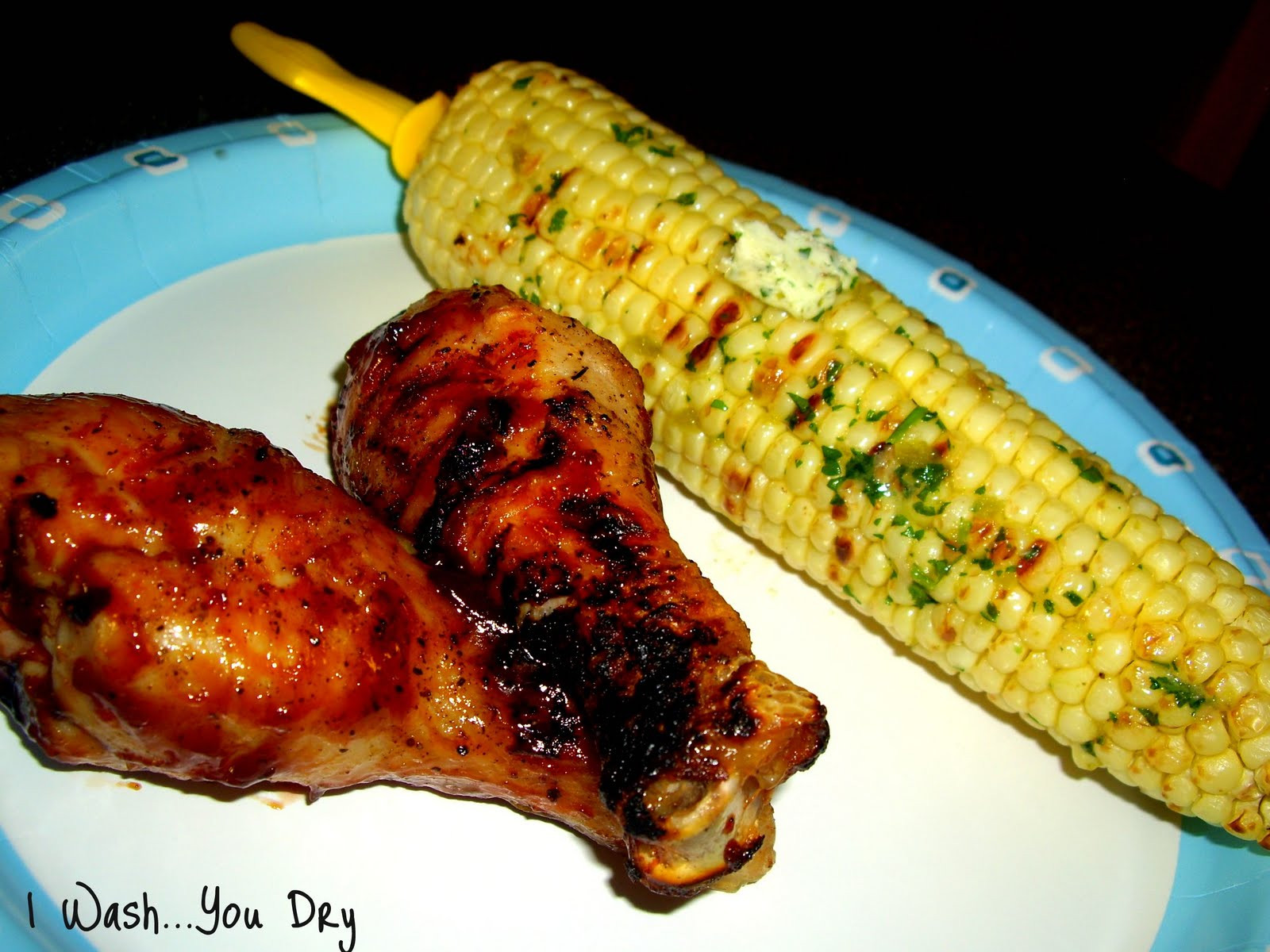 Chicken In The Corn
 Grilled Chicken and Corn I Wash You Dry