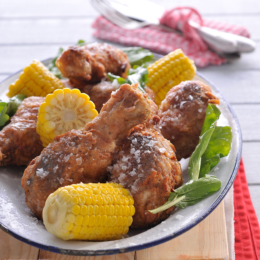 Chicken In The Corn
 Fried Chicken with Corn