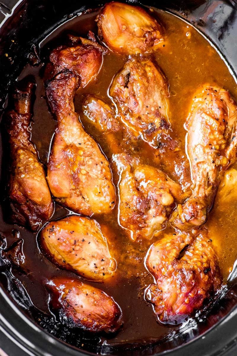 Chicken Legs In Crock Pot
 Crock Pot Cranberry BBQ Drumsticks Homemade Hooplah