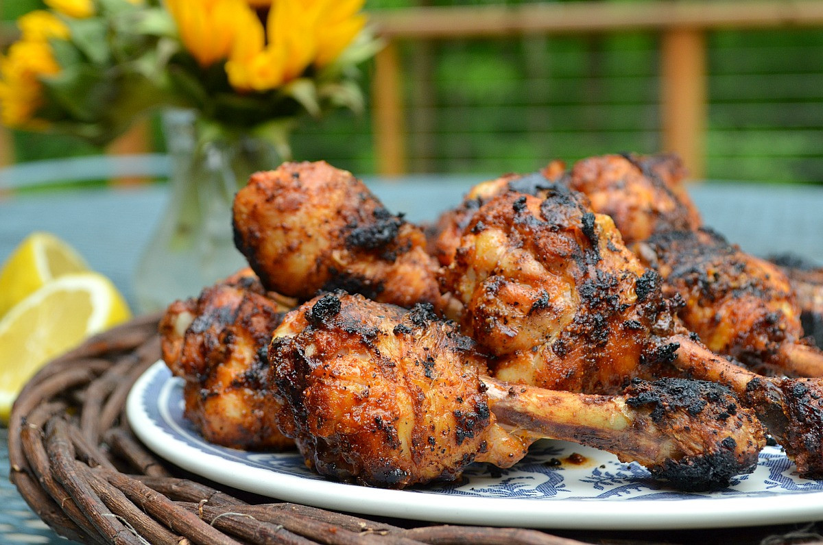 Chicken Legs On Grill
 Smoky Grilled Chicken Drumsticks