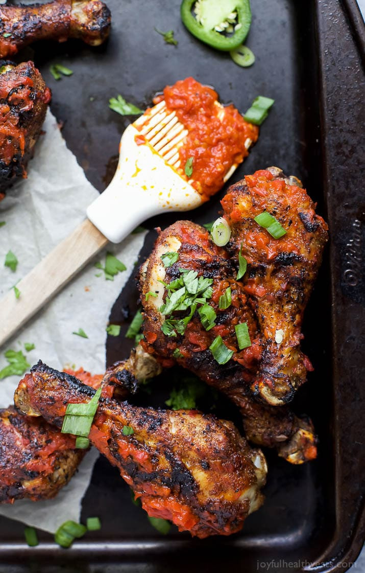 Chicken Legs On Grill
 Moroccan Harissa Grilled Chicken Legs