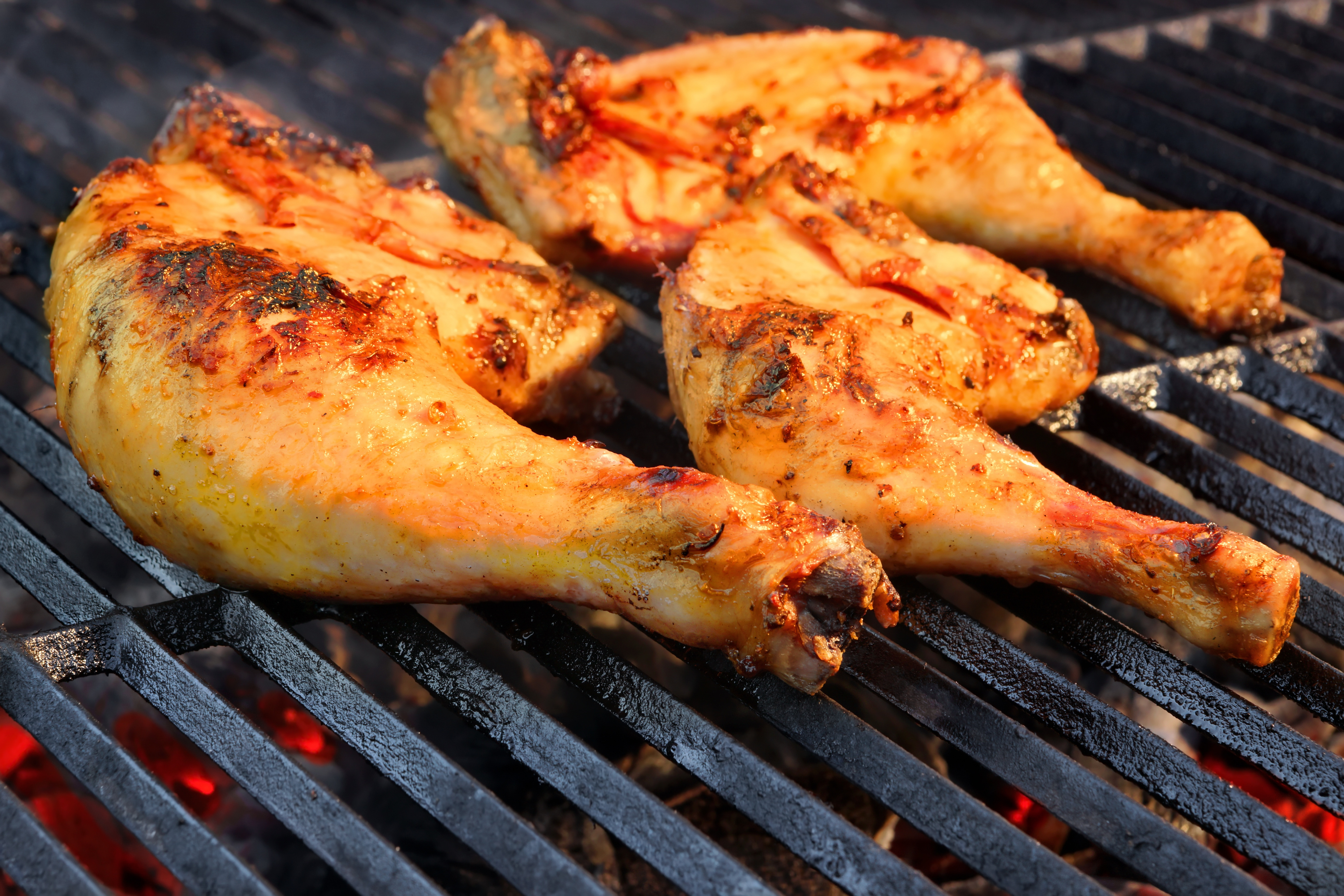 Chicken Legs On Grill
 Orange Glazed Chicken and Sweet Potatoes – Harvest