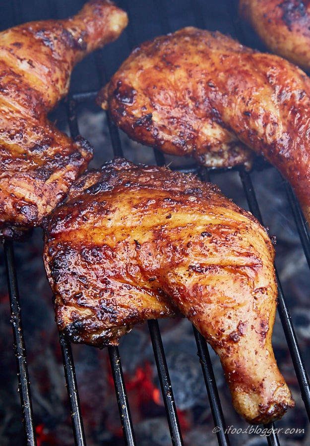 Chicken Legs On The Grill
 Kickin Grilled Chicken Legs i FOOD Blogger