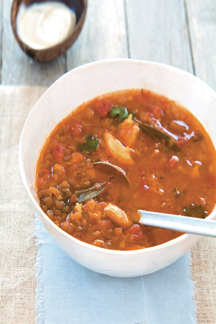 Chicken Lentil Soup
 Chicken and lentil soup