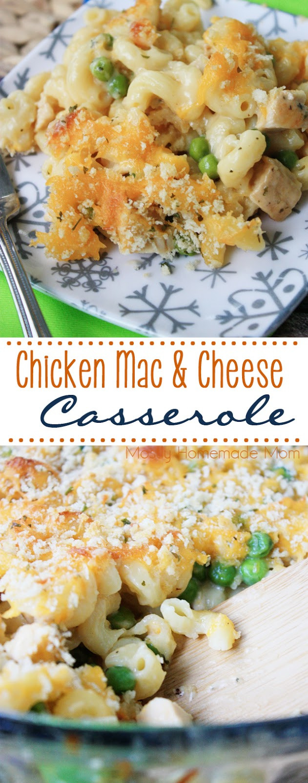 Chicken Mac And Cheese Casserole
 Chicken Mac & Cheese Casserole