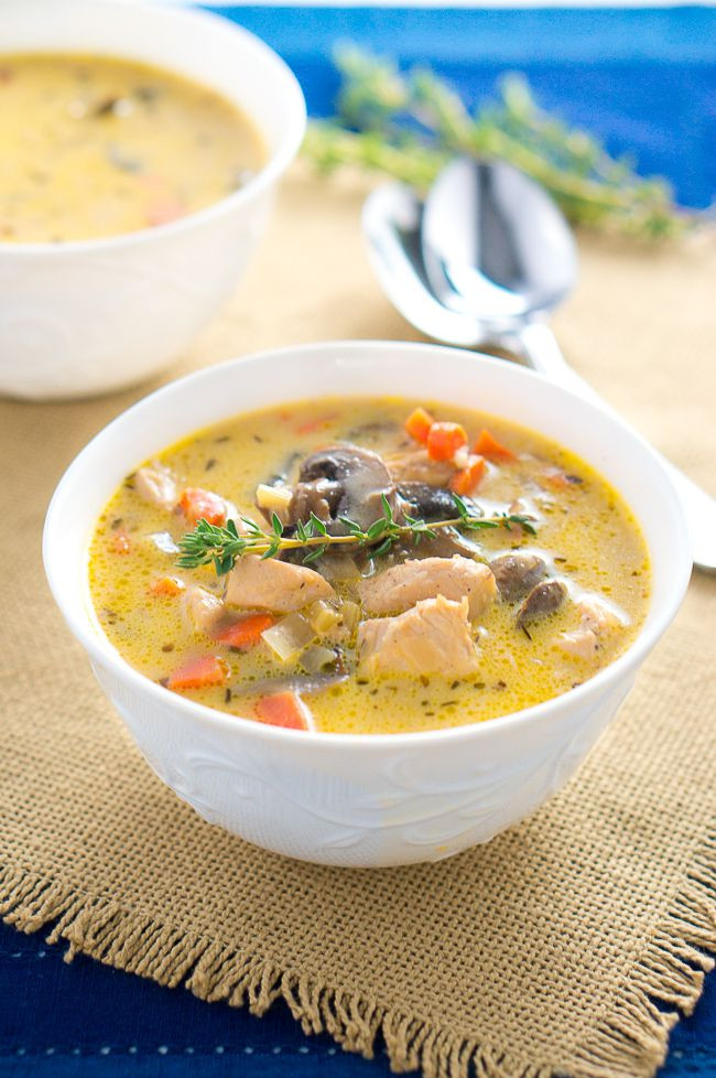 Chicken Mushroom Soup
 Creamy Chicken and Mushroom Soup