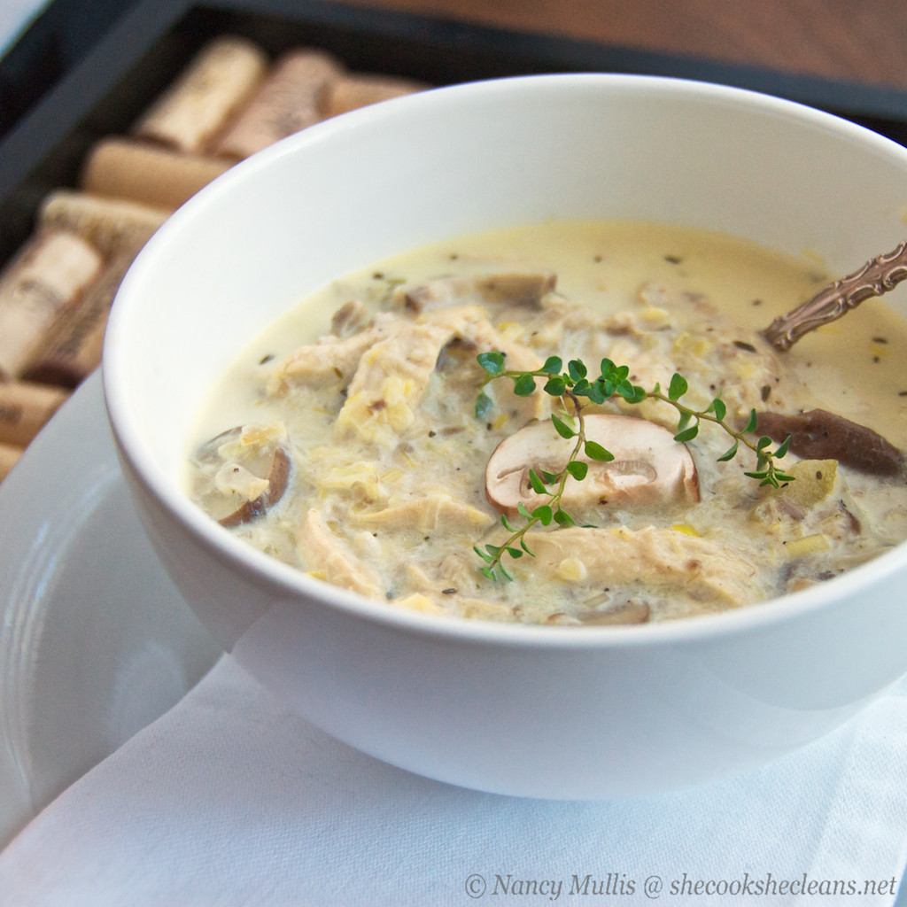 Chicken Mushroom Soup
 Chicken Leek and Mushroom Soup