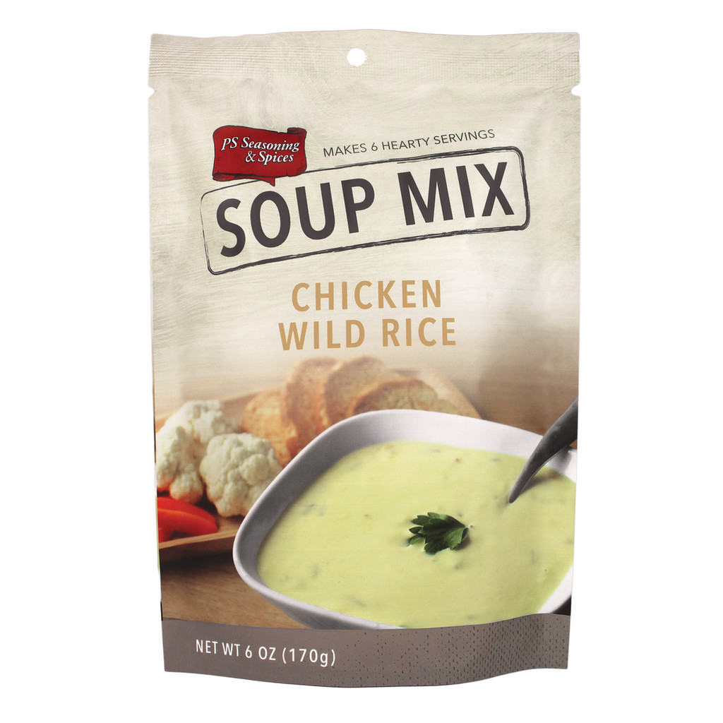 Chicken Noodle Soup Seasoning
 Chicken w Wild Rice Soup Mix – PS Seasoning & Spices