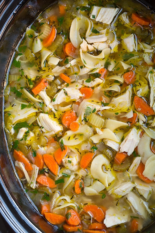 Chicken Noodle Soup Slow Cooker
 Slow Cooker Chicken Noodle Soup Cooking Classy
