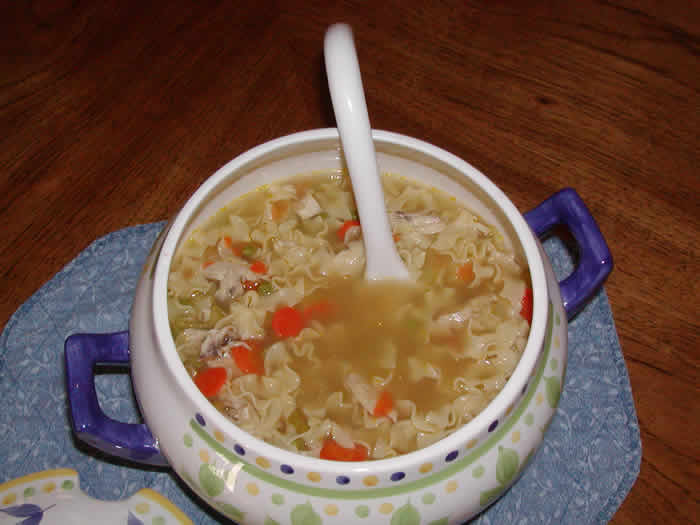 Chicken Noodle Soup With A Soda On The Side
 Chicken Noodle Soup With A Soda The Side