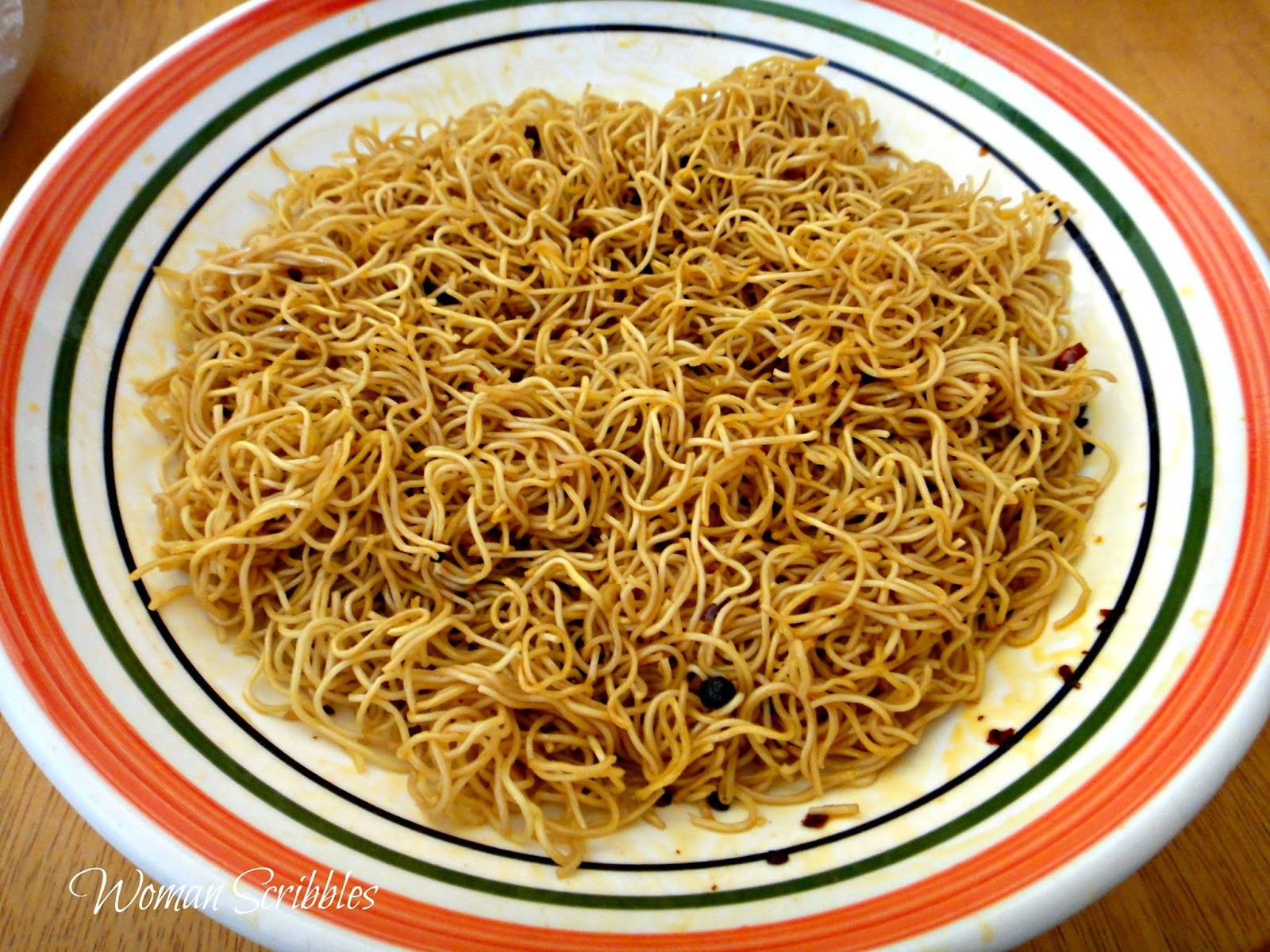 Chicken Pan Fried Noodles
 Spicy Pan Fried Noodles Woman Scribbles