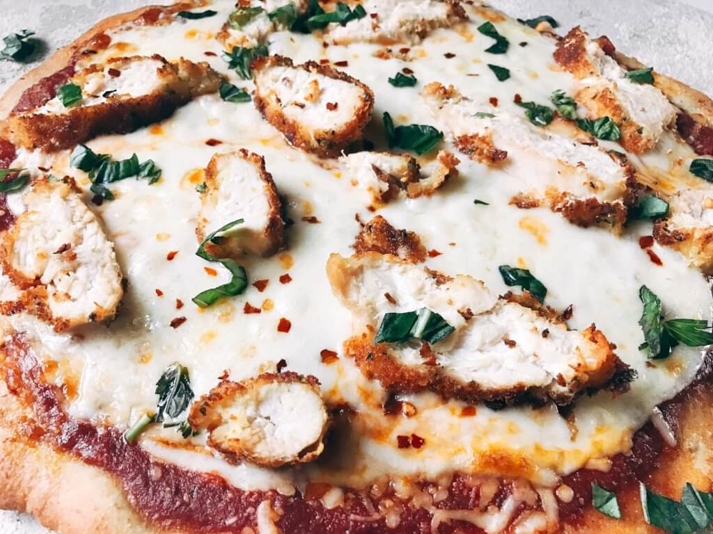 Chicken Parm Pizza
 Chicken Parmesan Pizza Three Olives Branch