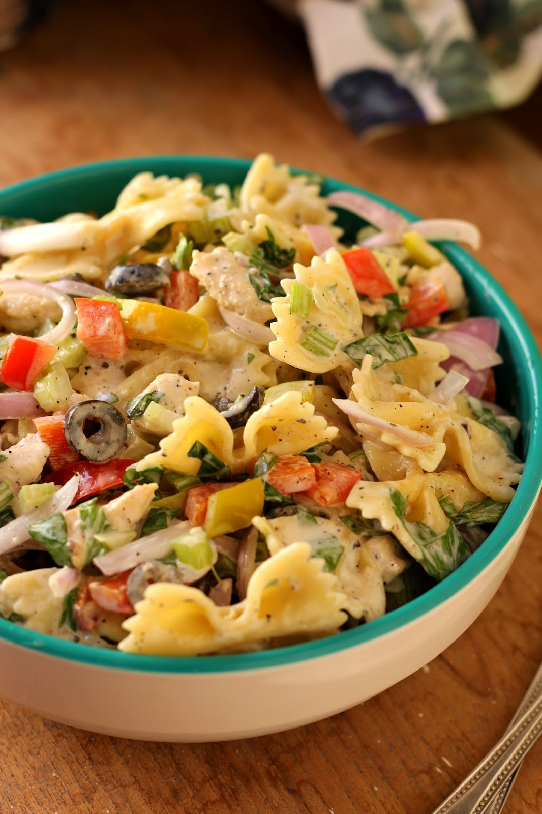 Chicken Pasta Salad With Mayo
 Chicken Pasta Salad With Mayo