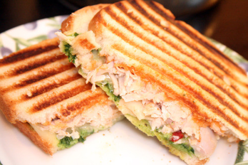 Chicken Pesto Panini
 pesto chicken panini