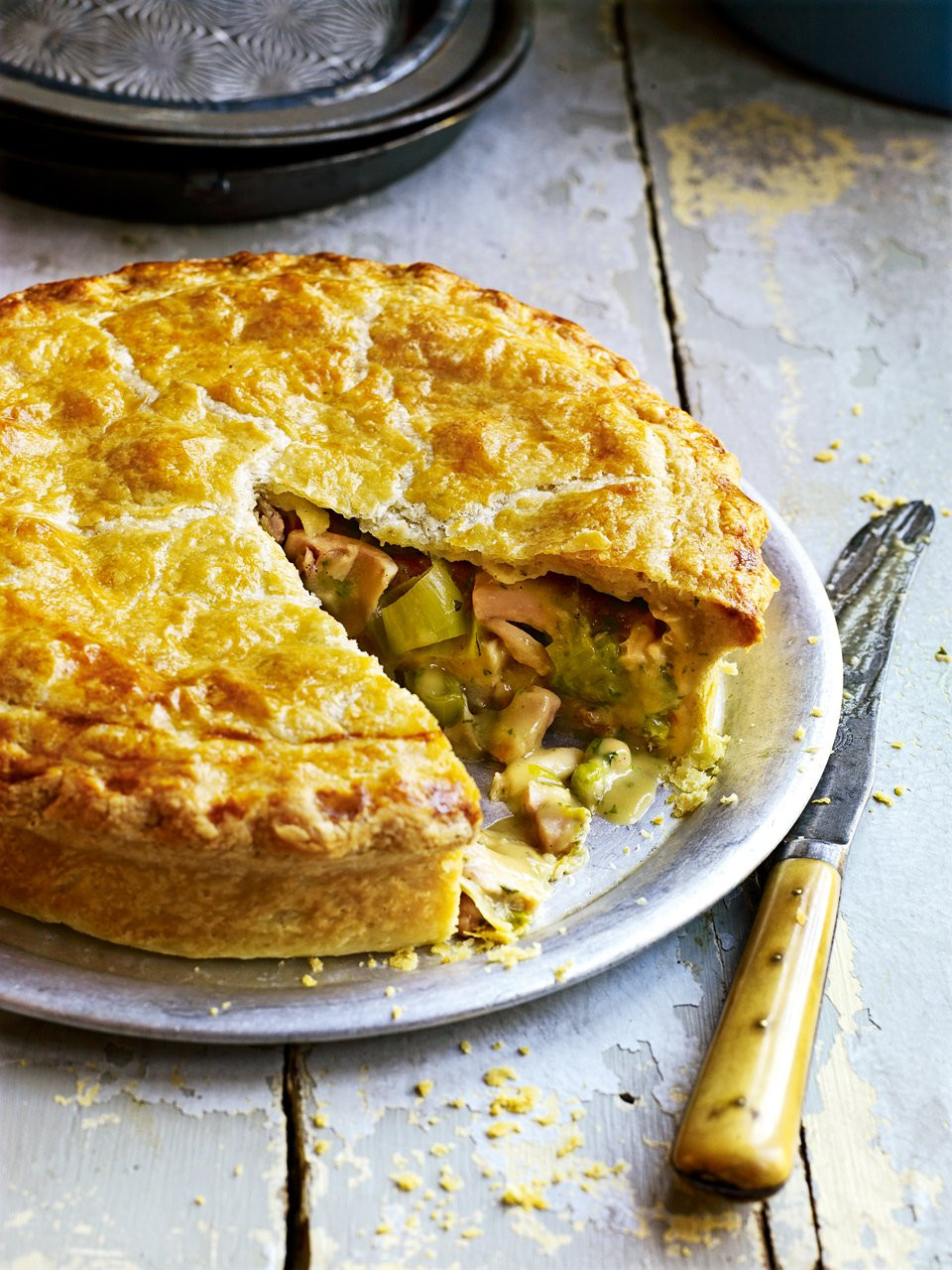 Chicken Pie Recipes
 Roast chicken ham and leek pie delicious magazine