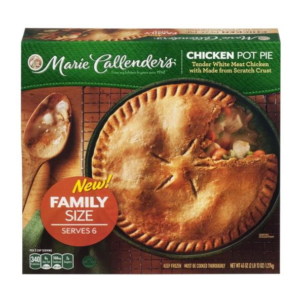 Chicken Pot Pie Calories
 Marie Callender s Chicken Pot Pie