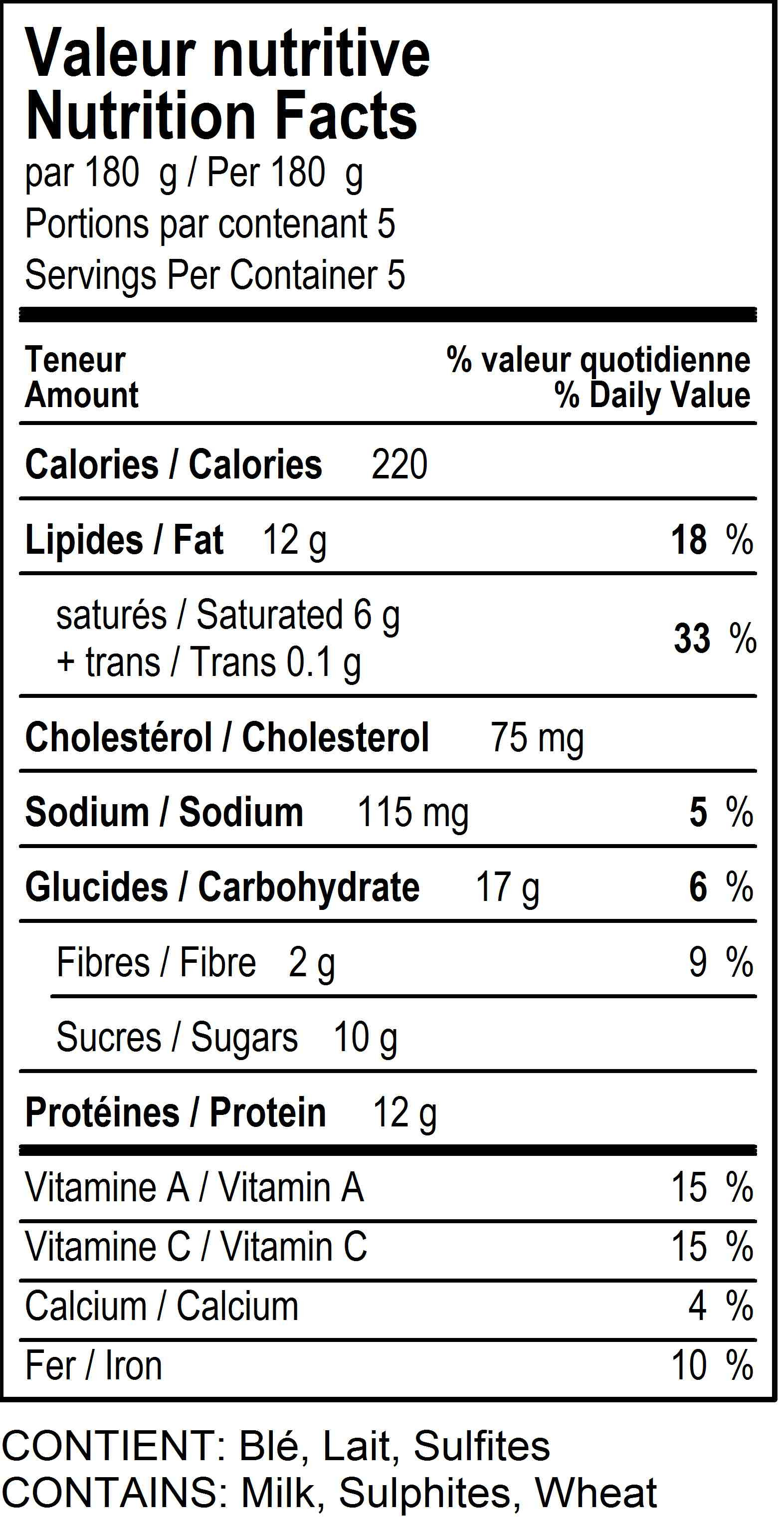 Chicken Pot Pie Calories
 Chicken Pot Pie Nutrition Label