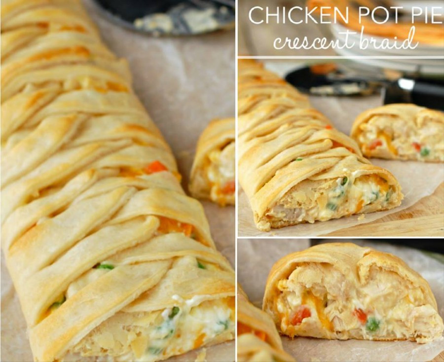 Chicken Pot Pie Crescent Braid
 Chicken Pot Pie Crescent Braid Recipe Our Home Sweet Home