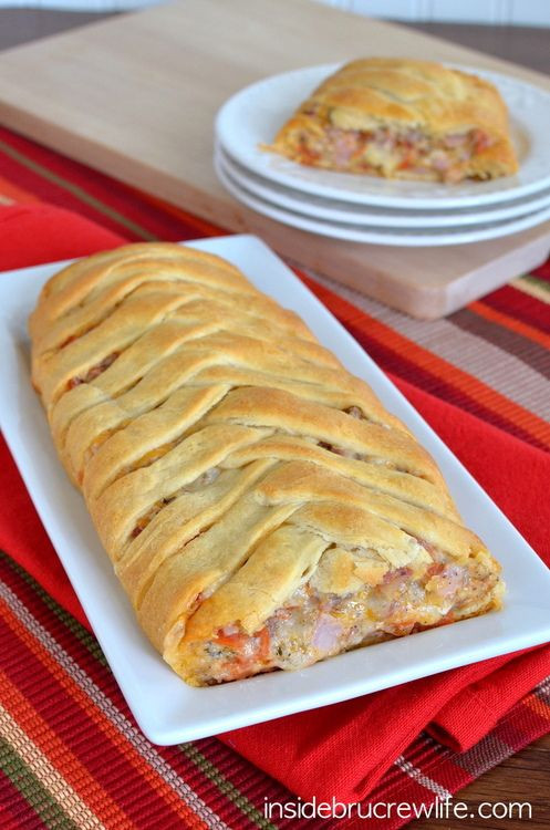 Chicken Pot Pie Crescent Braid
 Meat Lover’s Crescent Braid Recipe