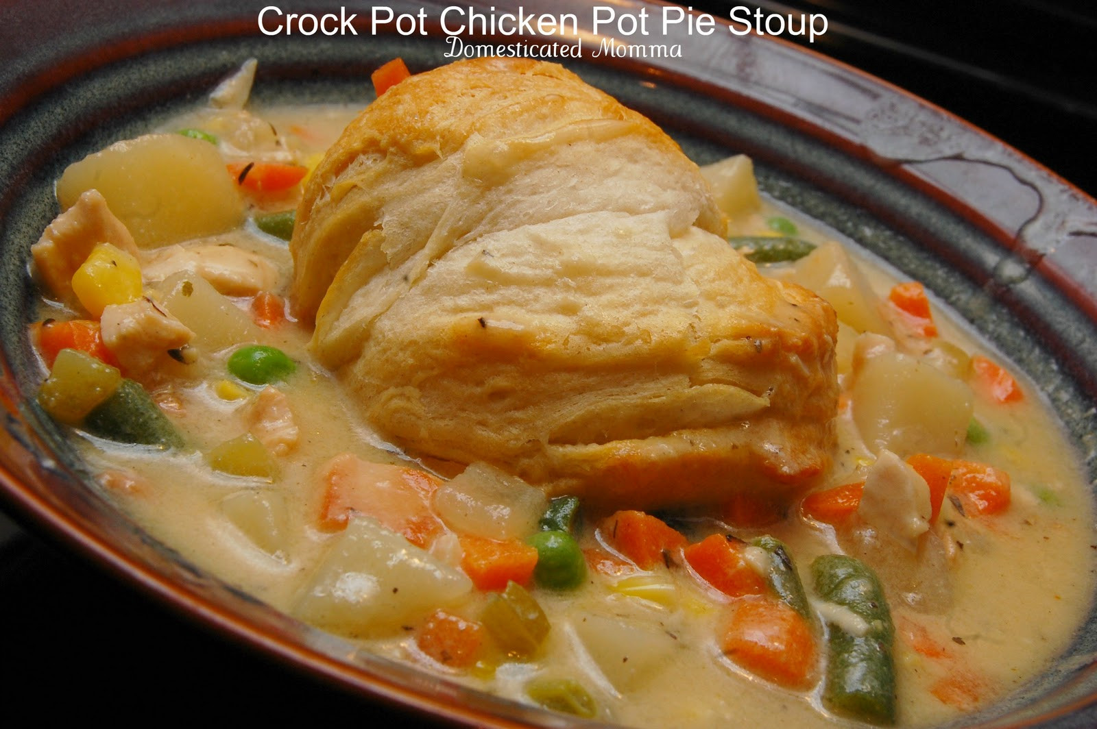 Chicken Pot Pie Soup Crock Pot
 Foo Friday Crock Pot Chicken Pot Pie Stoup