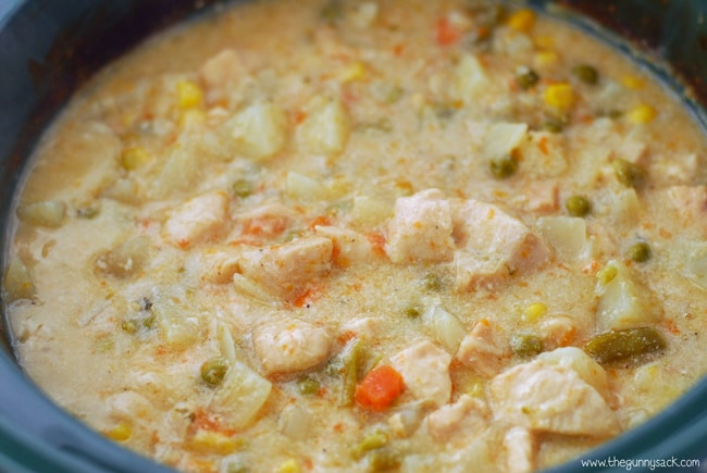 Chicken Pot Pie Soup Crock Pot
 Slow Cooker Chicken Pot Pie Soup Recipe The Gunny Sack