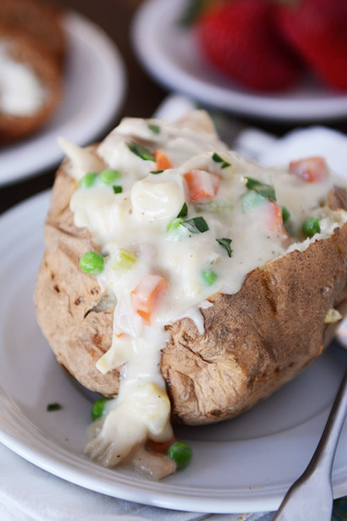 Chicken Pot Pie With Potato
 Chicken Pot Pie Baked Potato