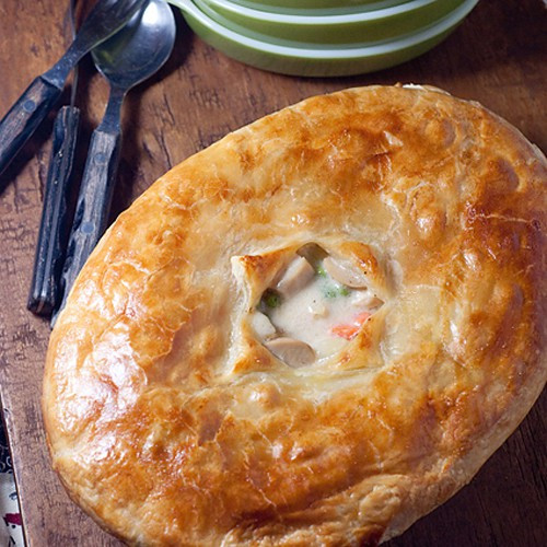 Chicken Pot Pie With Puff Pastry
 Chicken Pot Pie from Never Enough Thyme