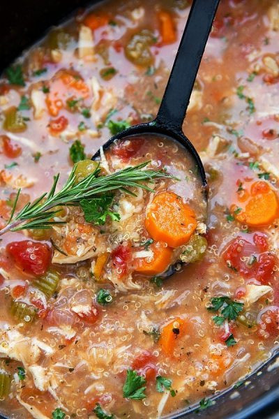 Chicken Quinoa Soup
 Easy Crockpot Creamy Chicken Enchilada Chili