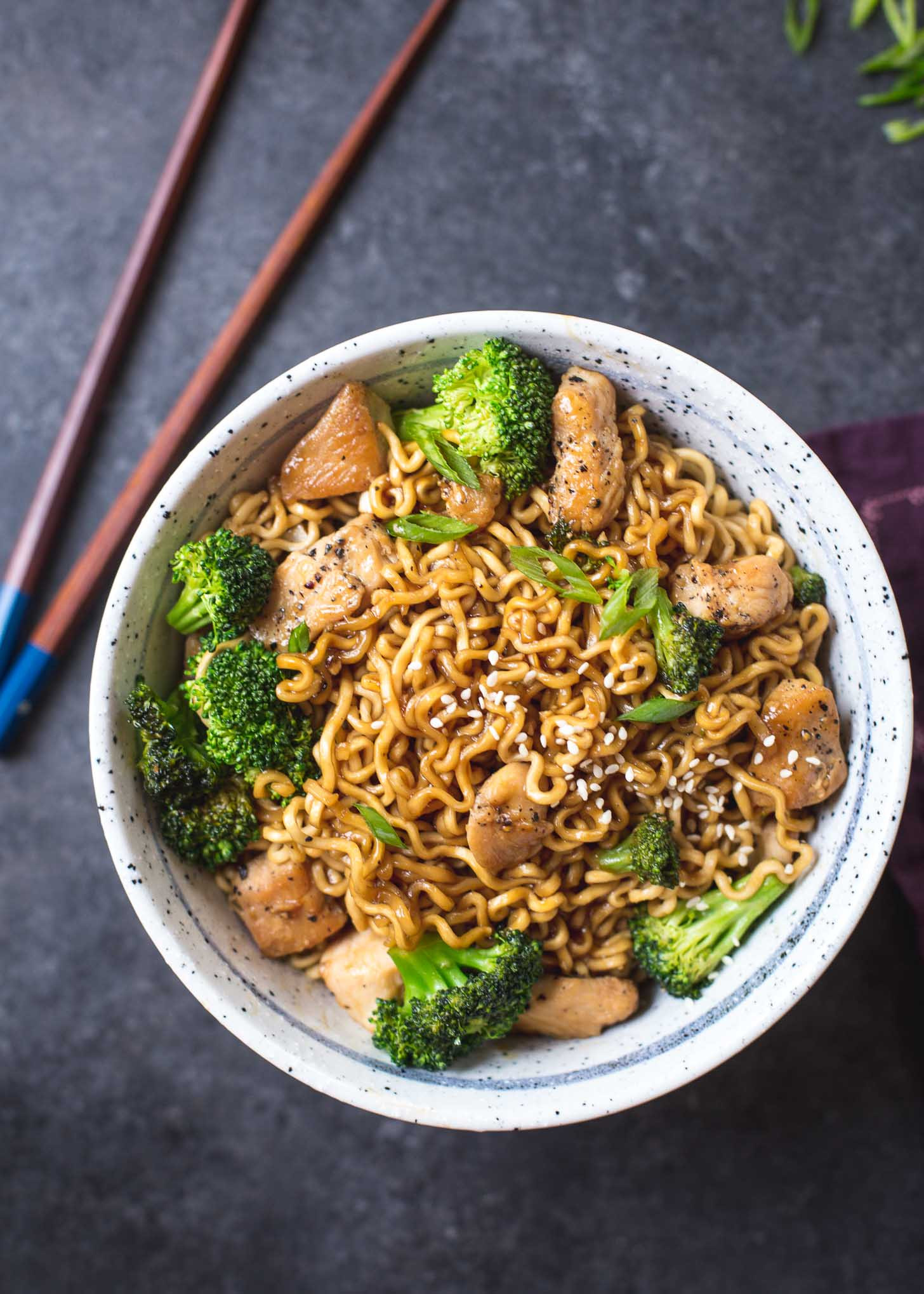 Chicken Ramen Noodles
 20 minute Chicken Ramen Stir Fry