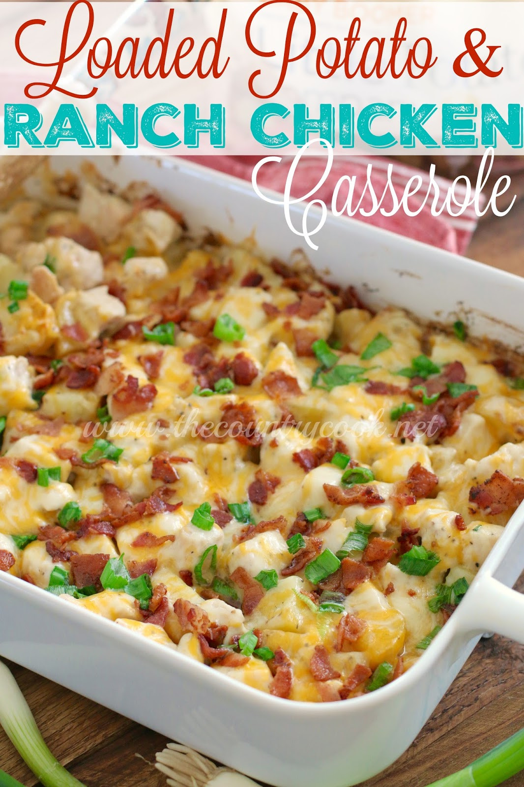 Chicken Ranch Casserole
 Loaded Potato & Ranch Chicken Casserole The Country Cook
