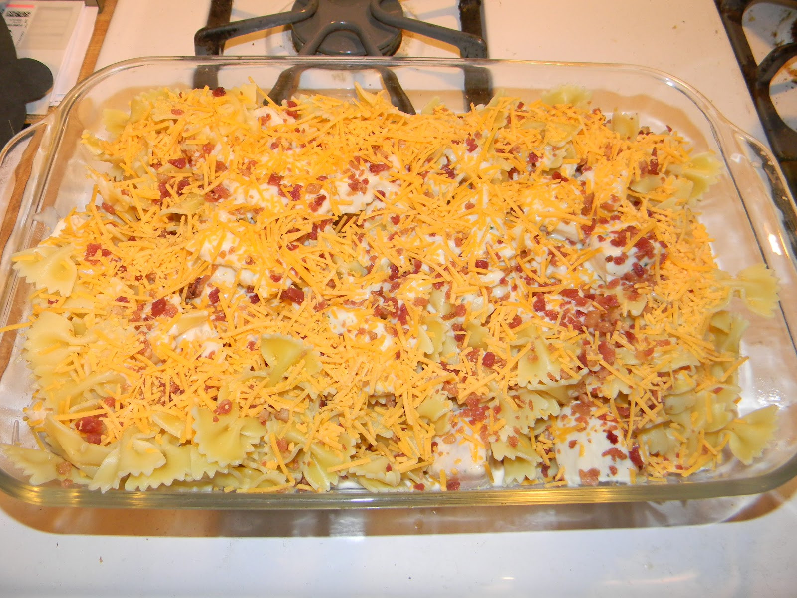 Chicken Ranch Casserole
 Growing to Four Chicken Bacon Ranch Casserole