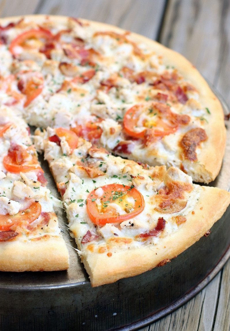 Chicken Ranch Pizza
 sweet P recipes Chicken Bacon Ranch Pizza