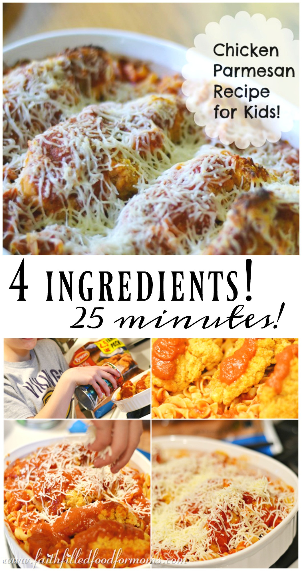 Chicken Recipes For Kids
 Chicken Parmesan Recipe for Kids • Faith Filled Food for Moms