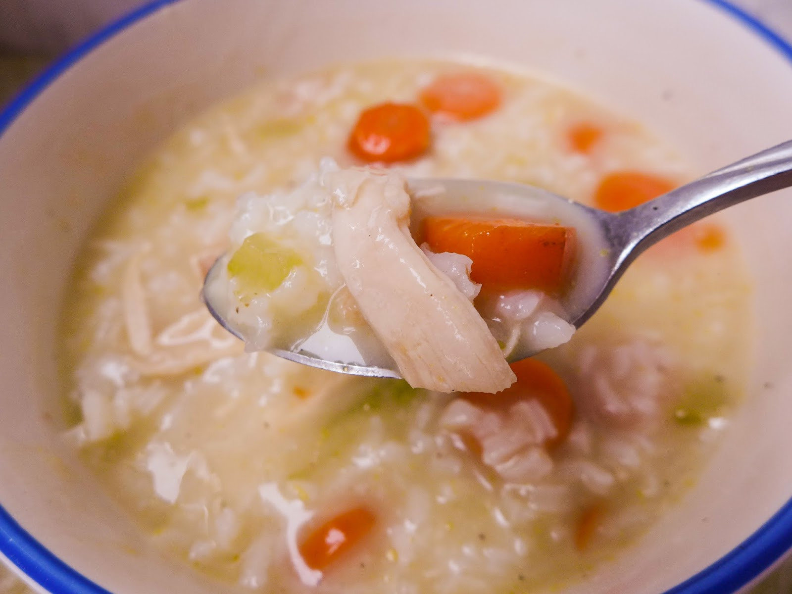 Chicken Rice Soup
 Dimples & Delights Chicken Rice Soup