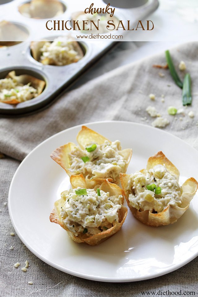 Chicken Salad Appetizer
 Chunky Chicken Salad Cups Recipe A Night Owl Blog