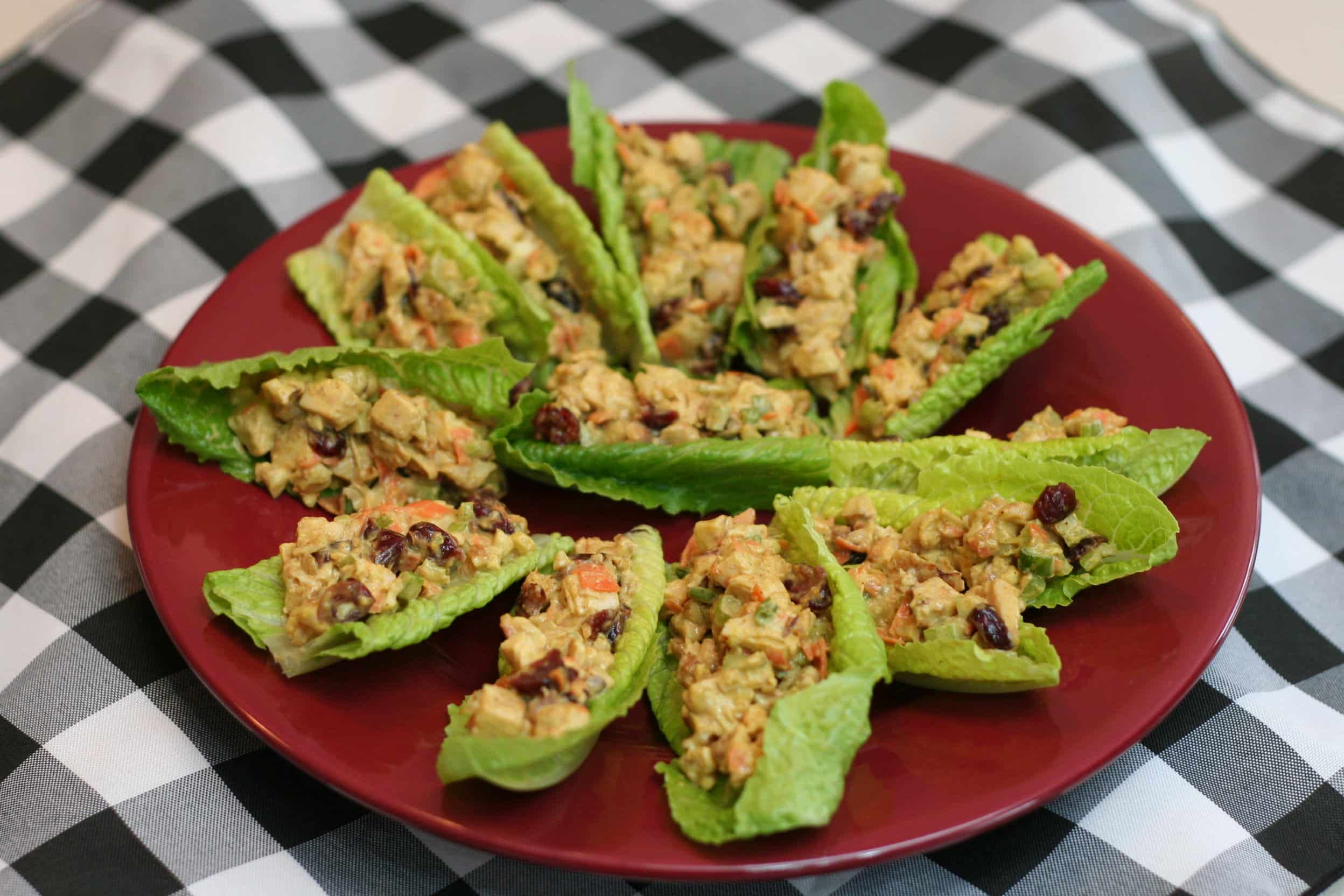 Chicken Salad Appetizer
 Curry Chicken Salad Boats