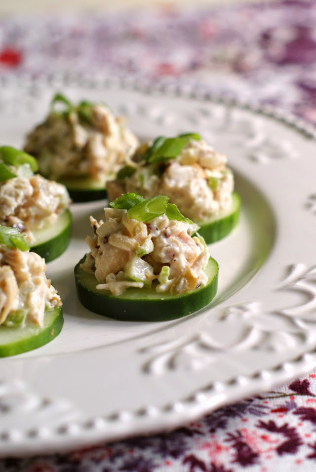 Chicken Salad Appetizer
 Chicken Salad Cucumber Rounds