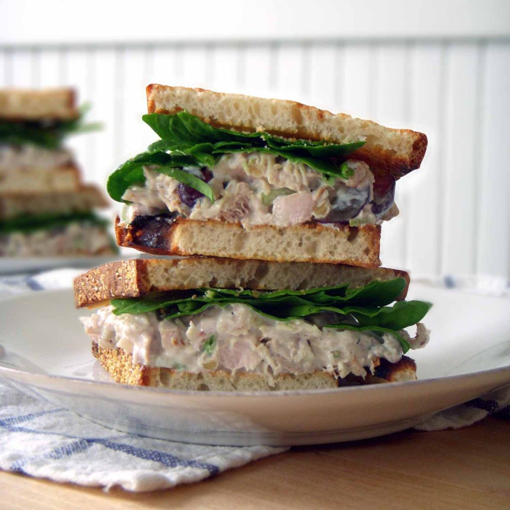 Chicken Salad Sandwich With Grapes
 Awesome Chicken Salad with grapes and walnuts