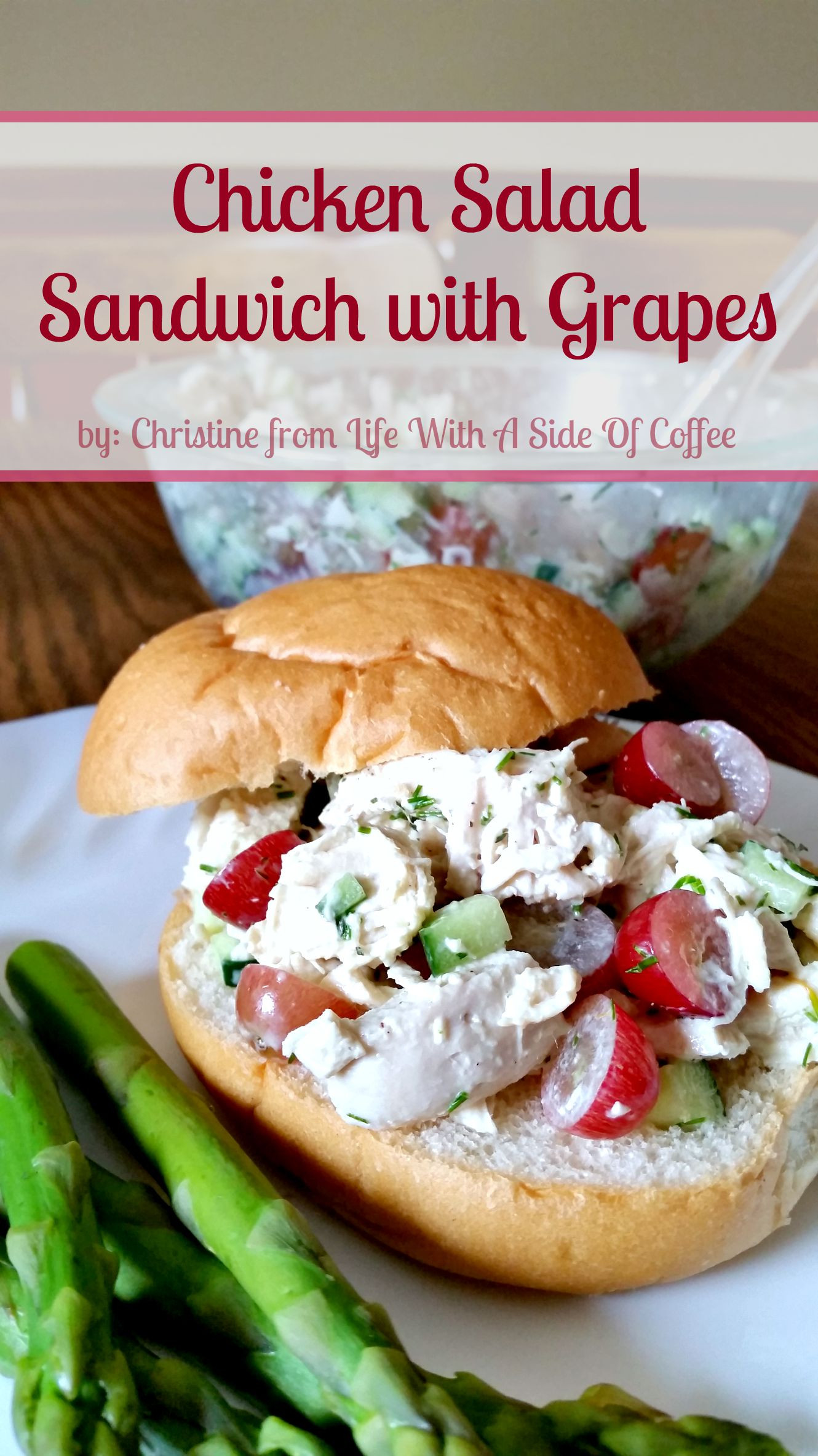 Chicken Salad Sandwich With Grapes
 Chicken Salad Sandwich with Grapes