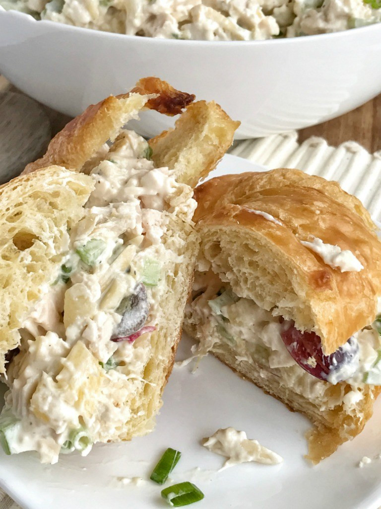 Chicken Salad Sandwich With Grapes
 Pineapple Chicken Salad Sandwiches To her as Family