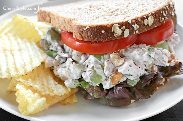 Chicken Salad Sandwich With Grapes
 Tarragon chicken salad Everyday Dishes