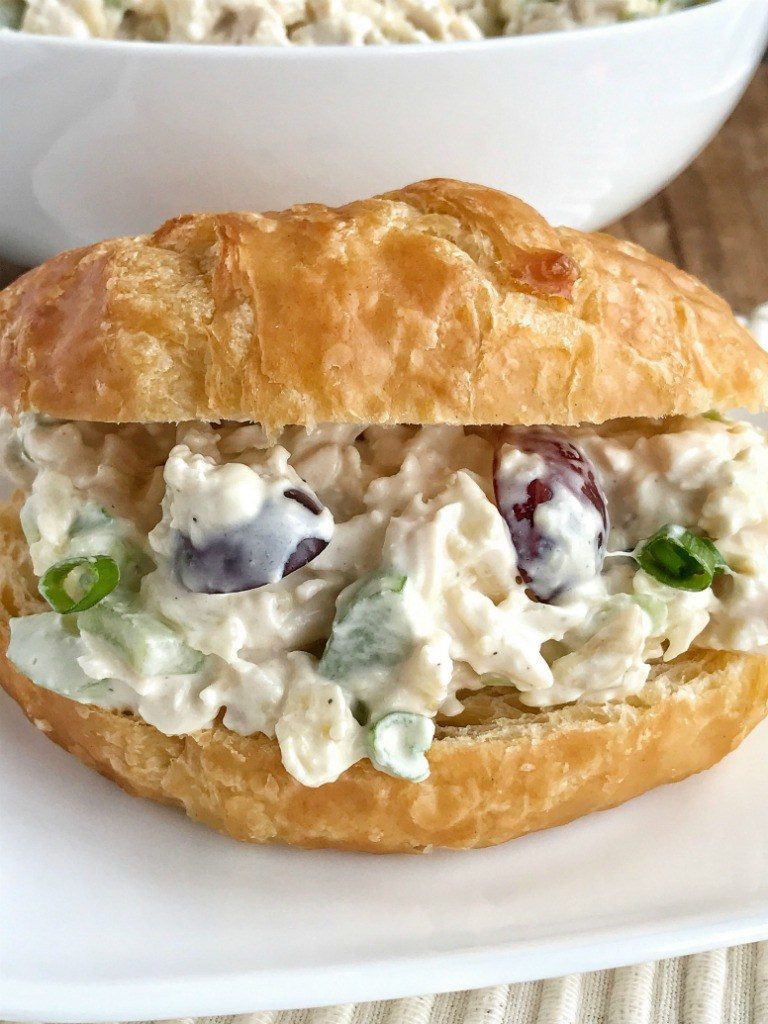 Chicken Salad Sandwich With Grapes
 Delicious Chicken Salad Sandwich With Grapes Recipe