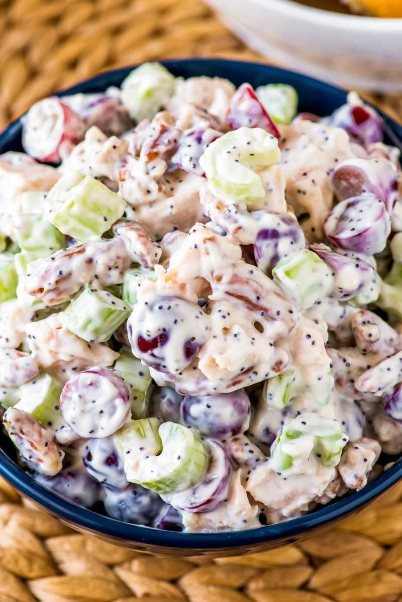 Chicken Salad With Grapes And Pecans
 Chicken Salad with Grapes Homemade Hooplah