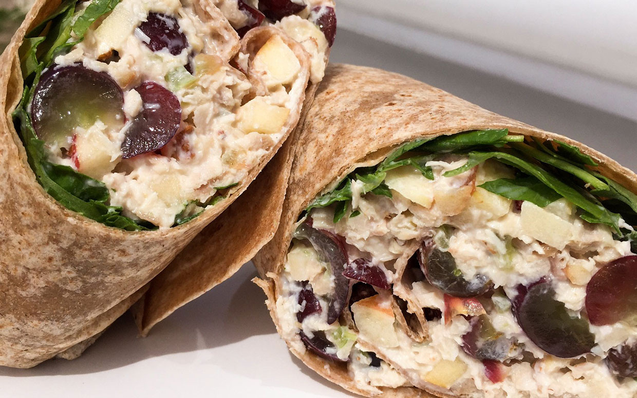 Chicken Salad Wraps
 The Waldorf Chicken Salad Wrap