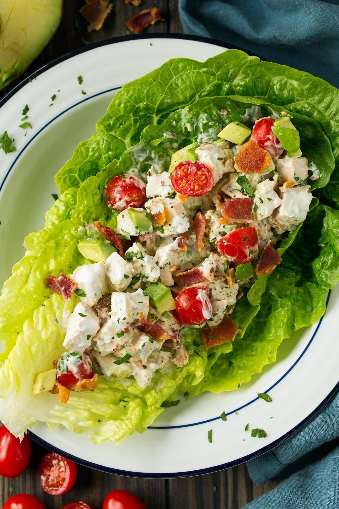 Chicken Salad Wraps
 BLTA Chicken Salad Lettuce Wraps Cooking Classy
