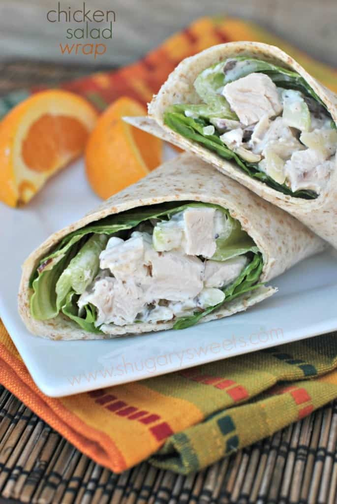 Chicken Salad Wraps
 Easy Chicken Salad Wraps Shugary Sweets