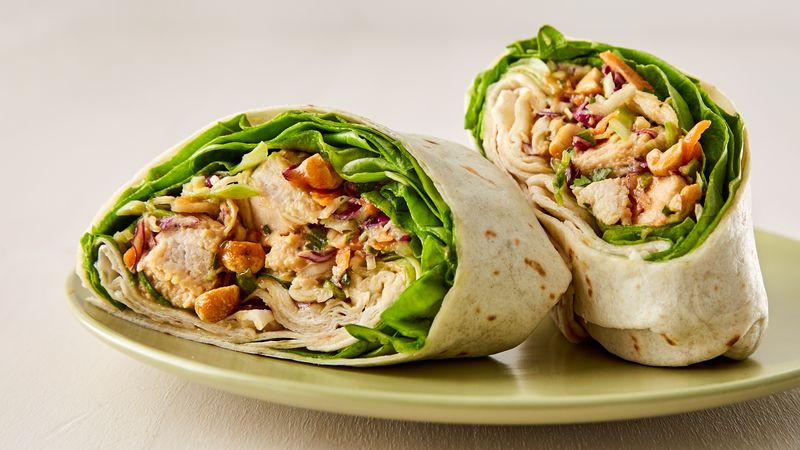 Chicken Salad Wraps
 Thai Chicken Salad Wraps Recipe Tablespoon