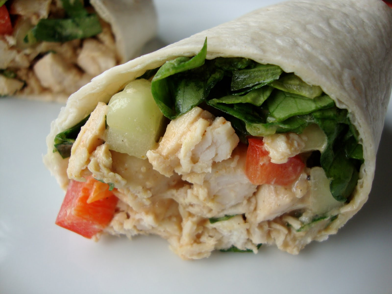 Chicken Salad Wraps
 Me Myself & Pie Ginger Peanut Chicken Salad Wraps