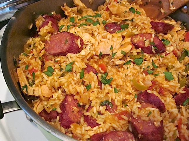 Chicken Sausage Jambalya
 Jambalaya Bud Bytes